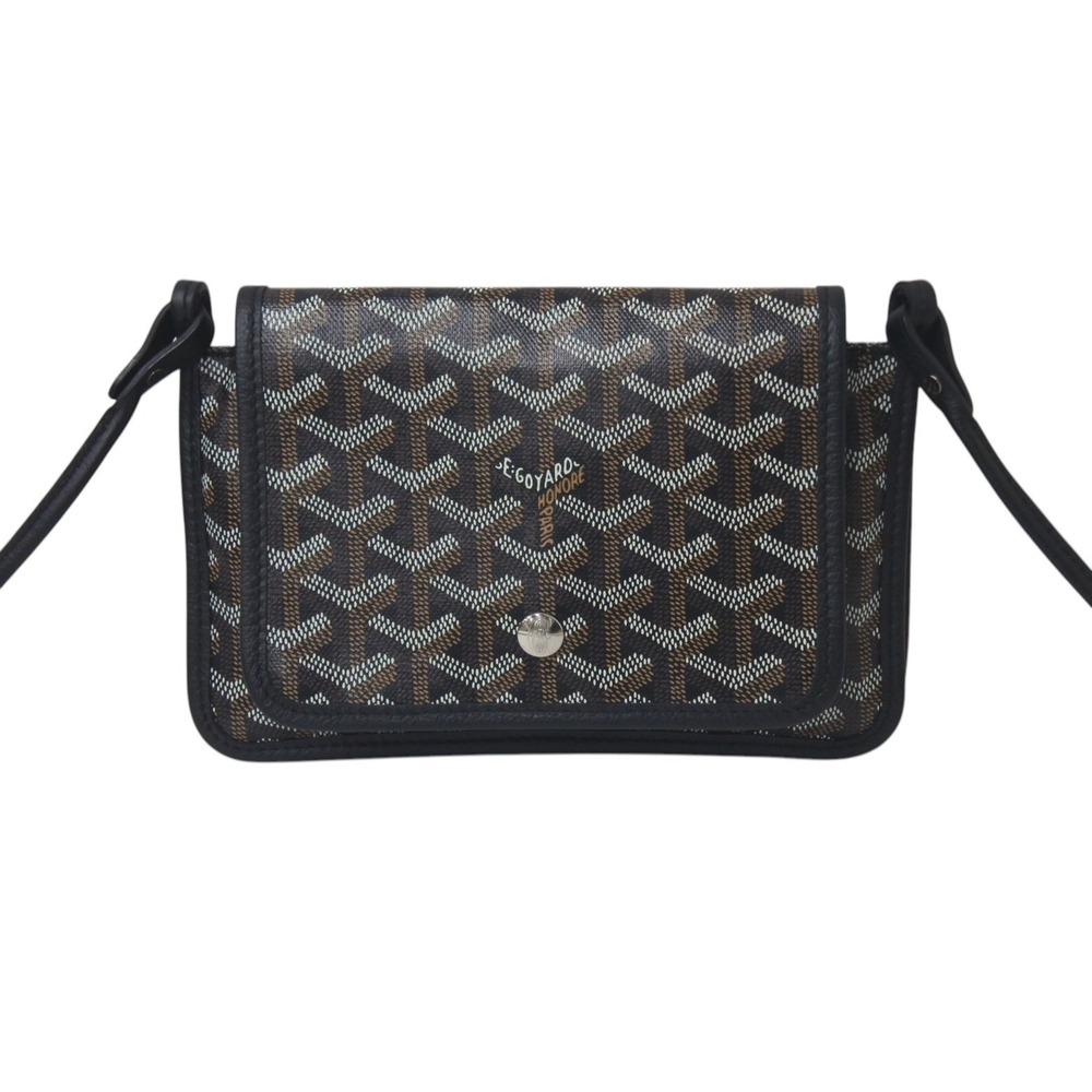 Goyard black shoulder bag leather Plumet